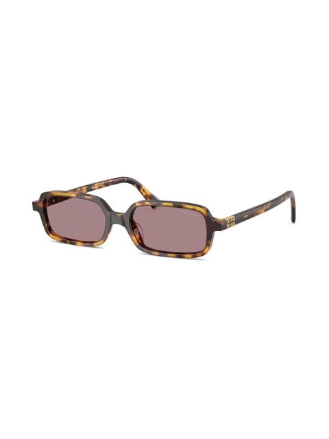 Miu Miu Eyewear rectangle-frame sunglasses - Brown - zdjęcie produktu nr 2