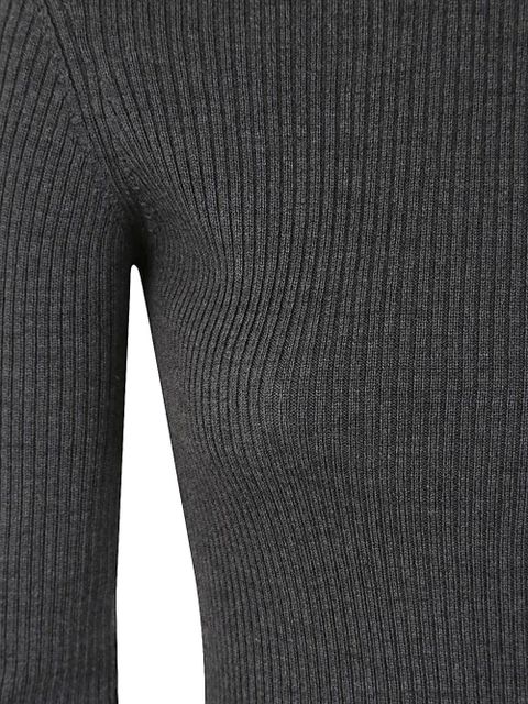 WARDROBE.NYC ribbed long-sleeve maxi dress - Grey