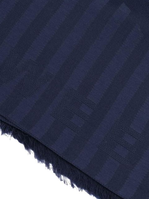 Weekend Max Mara striped fringed scarf - Blue - zdjęcie produktu nr 2