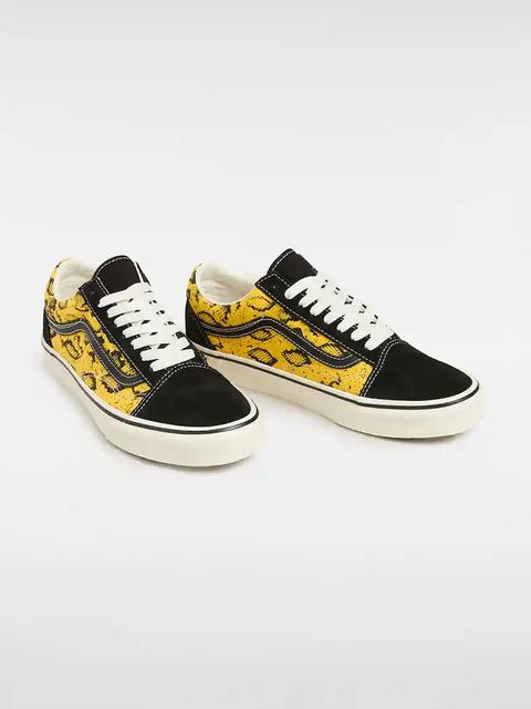 Vans tenisówki skórzane Old Skool kolor żółty VN000DB3Y231 - zdjęcie produktu nr 2