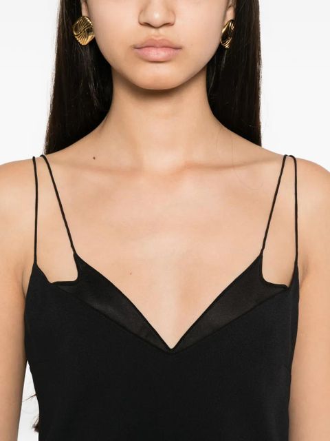 TOM FORD double-strap bias-cut dress - Black