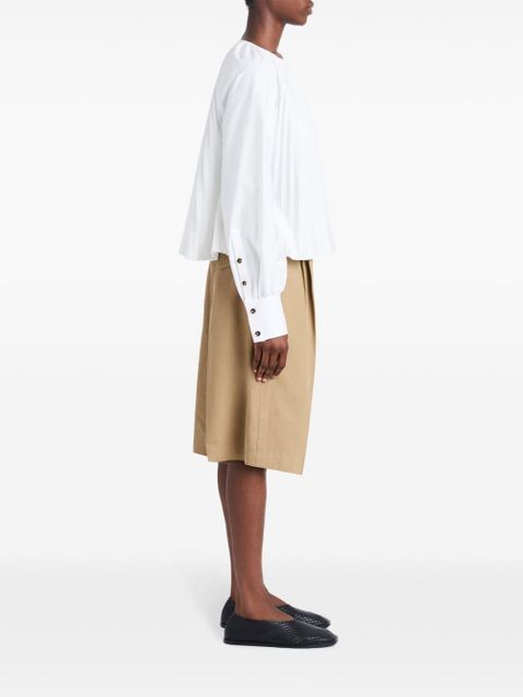 Proenza Schouler Monica pleat-detailing blouse - White - zdjęcie produktu nr 2