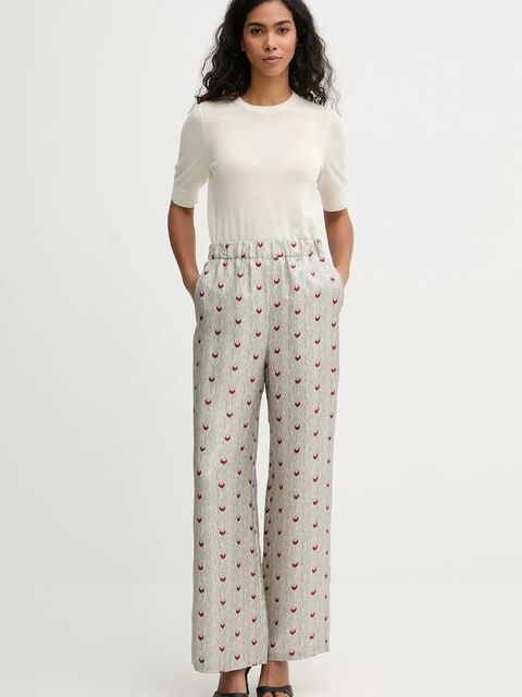 MM by Max Mara spodnie jedwabne PIOVRA - zdjęcie produktu nr 2