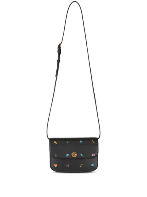 ETRO Essential floral-embroidered mini shoulder bag - Black - zdjęcie produktu nr 1