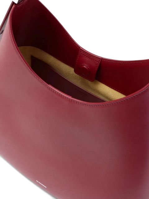 Jil Sander Eldorado leather shoulder bag - Red