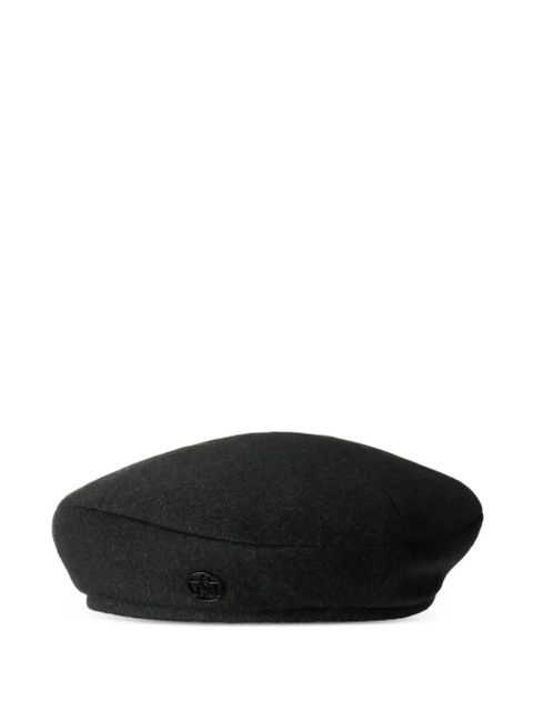 Maison Michel logo-plaque hat - Black - zdjęcie produktu nr 1