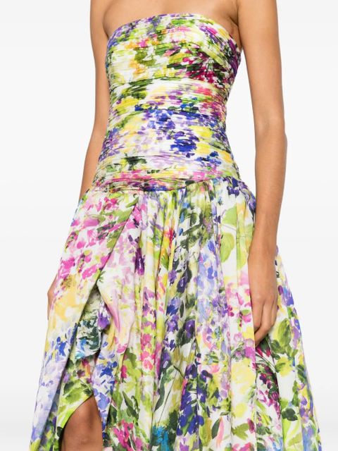 Aje Dahlia floral-print gown dress - Neutrals