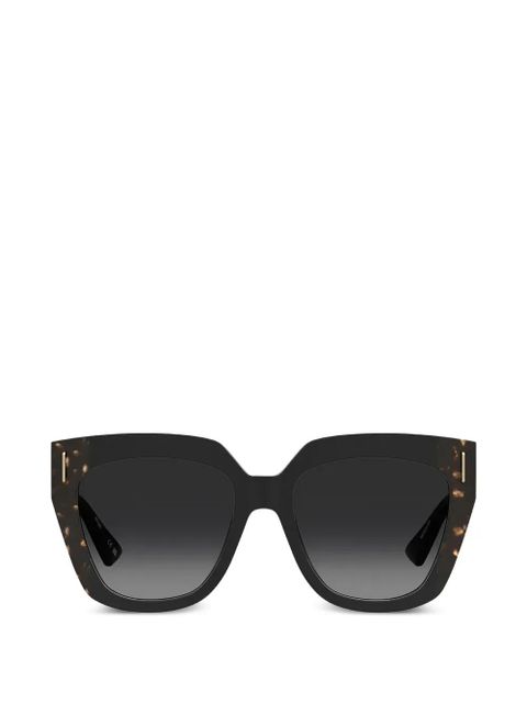 Moschino tortoiseshell-effect square-frame sunglasses - Black - zdjęcie produktu nr 1