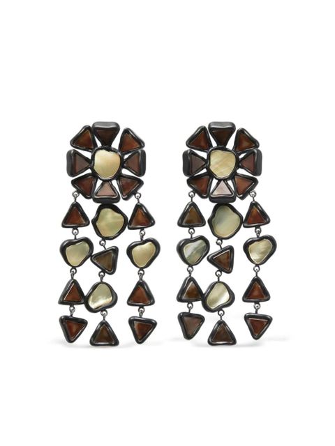 Tory Burch Curiosity Chandelier earrings - Black - zdjęcie produktu nr 1