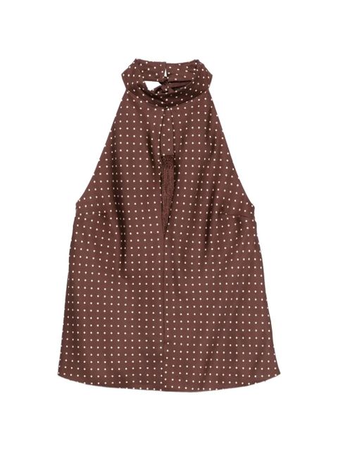 Posse Phoebe polka-dot pattern top - Brown - zdjęcie produktu nr 1