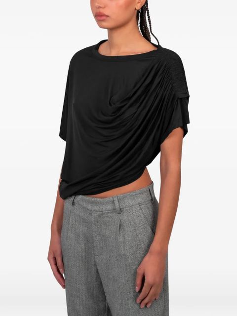 Gimaguas Daria draped top - Black - zdjęcie produktu nr 2