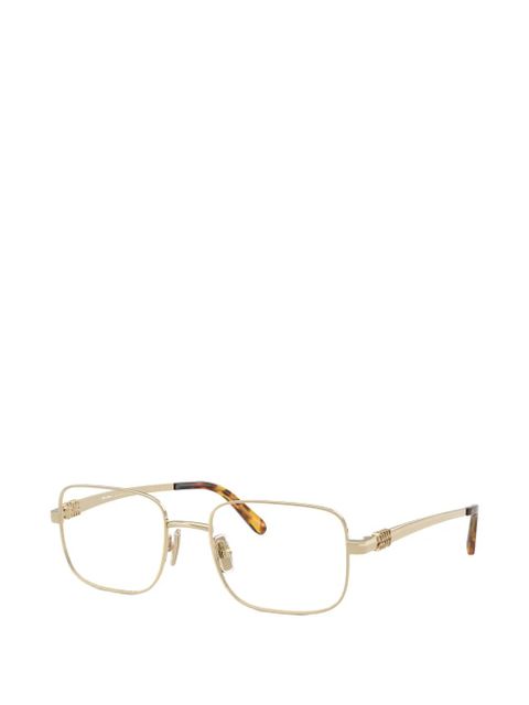 Miu Miu Eyewear square-frame glasses - Gold - zdjęcie produktu nr 2