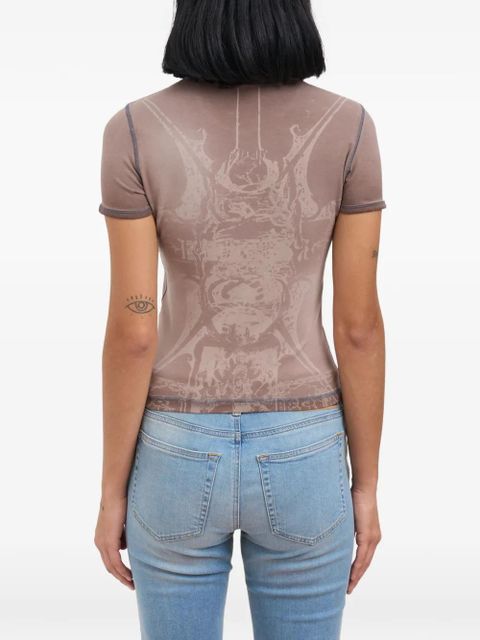 Diesel print T-shirt - Brown