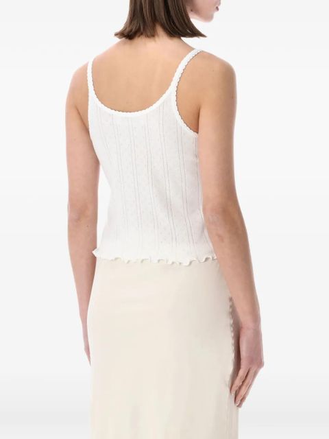 Róhe pointelle-knit scalloped-edge top - White - zdjęcie produktu nr 2