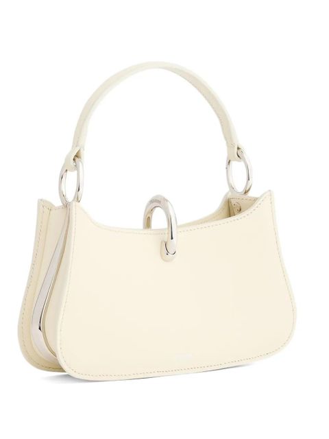 Rabanne ring-lock leather shoulder bag - Neutrals