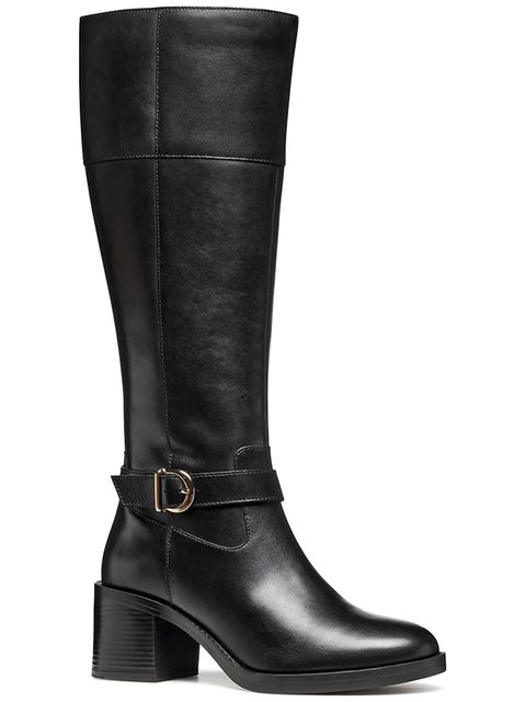 Geox kozaki skórzane D SERILDA 60 damskie kolor czarny na słupku D56XXB 00043 C9999 - zdjęcie produktu nr 2