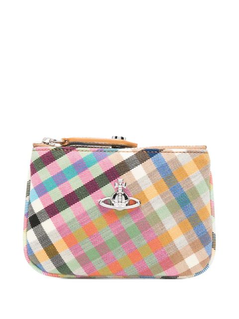 Vivienne Westwood checked Orb wallet - Neutrals - zdjęcie produktu nr 1