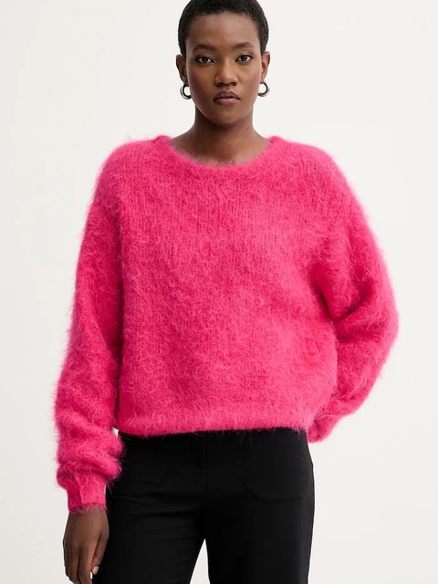 American Vintage sweter wełniany damski kolor czerwony NIB18A - zdjęcie produktu nr 1