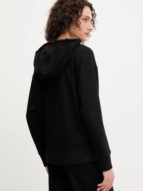 Dkny bluza damska kolor czarny z kapturem z aplikacją DP5J9666 - zdjęcie produktu nr 2