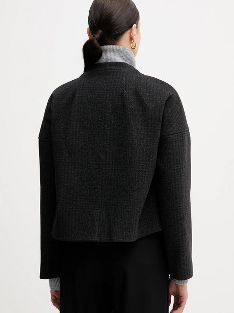 Sandro Ferrone kurtka kolor zielony przejściowa oversize S23YBFBRUCE