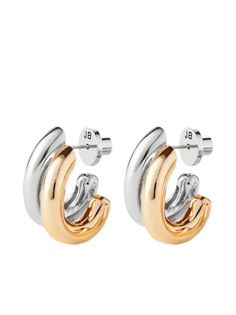 Jenny Bird Florence two-tone earrings - Silver - zdjęcie produktu nr 1