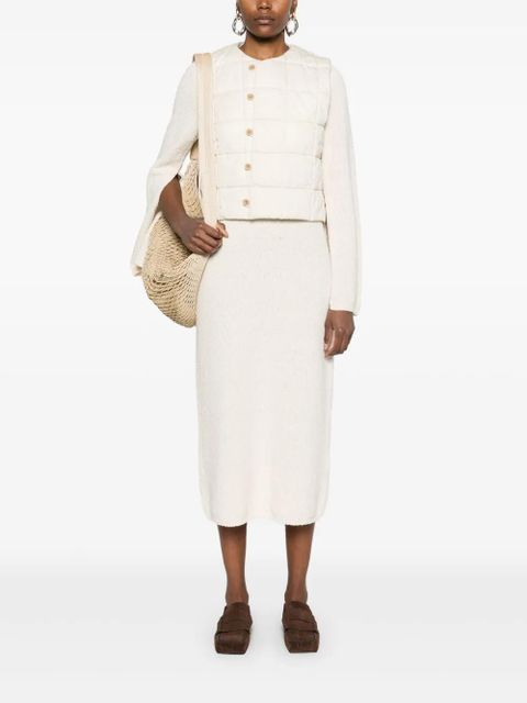 LEMAIRE quilted gilet - Neutrals