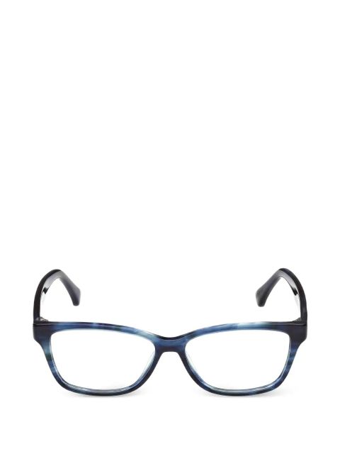 Max Mara Eyewear rectangle-frame glasses - Blue - zdjęcie produktu nr 1