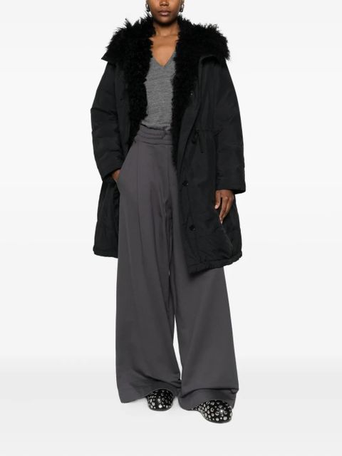 Yves Salomon faux fur-trim jacket - Black - zdjęcie produktu nr 2