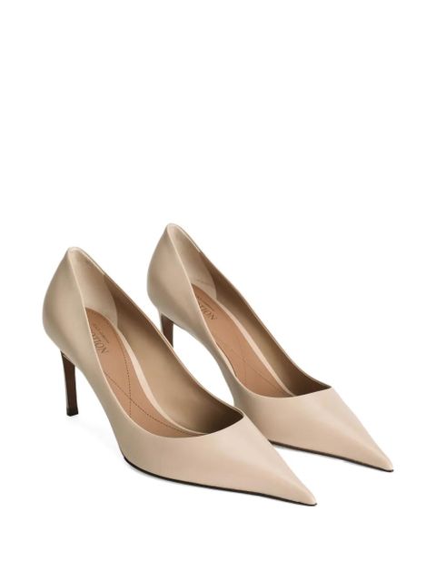 Dolce & Gabbana 80mm pointed-toe leather pumps - Neutrals - zdjęcie produktu nr 2