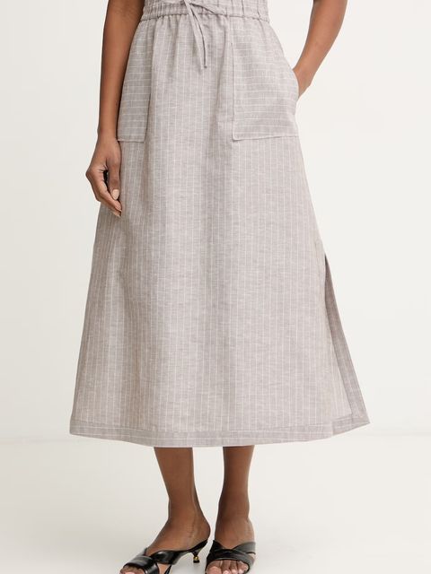 MM by Max Mara spódnica z lnem SUMERO - zdjęcie produktu nr 1