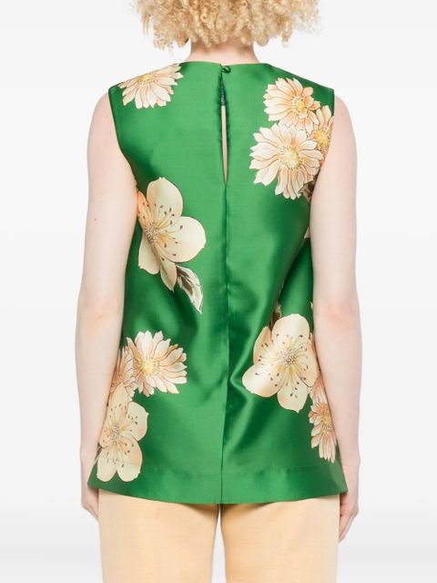 ALEMAIS Sage floral-print sleeveless top - Green - zdjęcie produktu nr 2