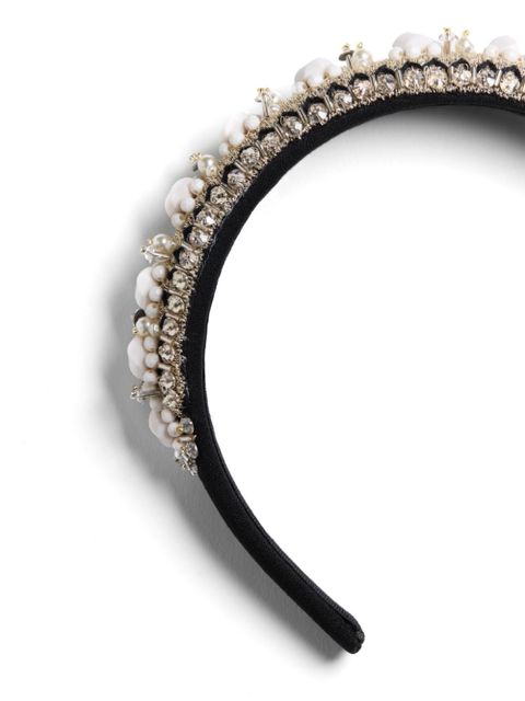 Valentino Garavani embroidered headband - Black