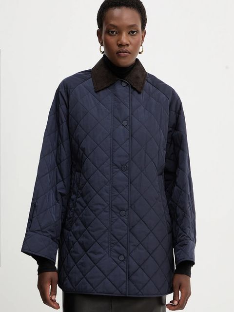 Weekend Max Mara kurtka PEPATO kolor granatowy przejściowa oversize 2525496102600