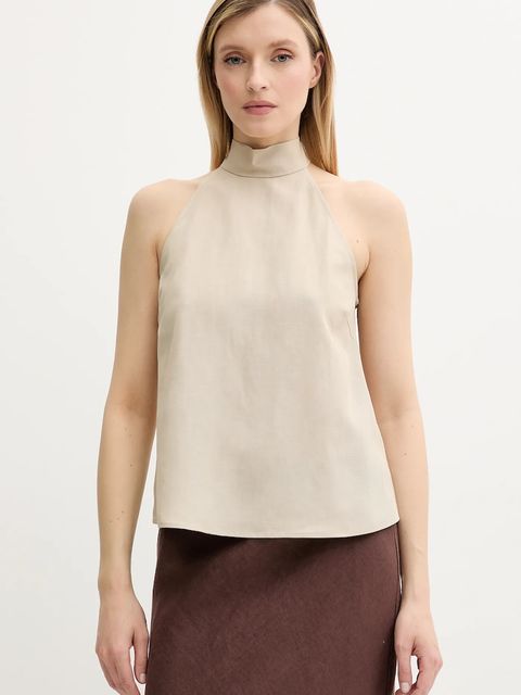 Samsoe Samsoe top z domieszką lnu SARHEO - zdjęcie produktu nr 2