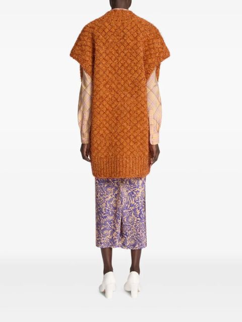 DRIES VAN NOTEN V-neck vest - Orange