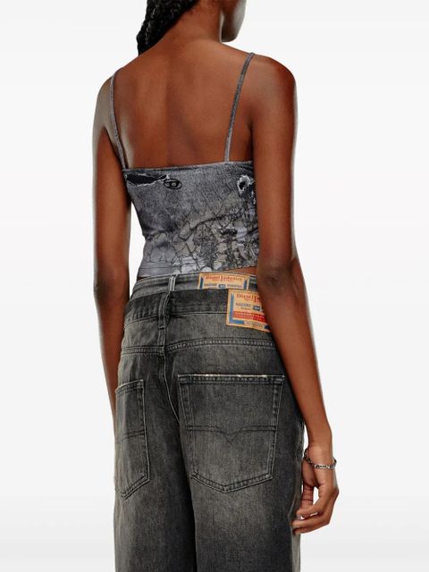 Diesel T-Halsy crop top - Grey - zdjęcie produktu nr 2