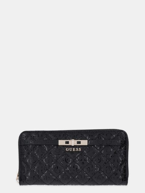 Guess portfel IDRA damski kolor czarny SWGG81 57146