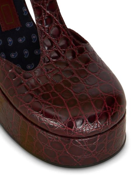 ETRO Mary Jane 110mm round-toe pumps - Red - zdjęcie produktu nr 2