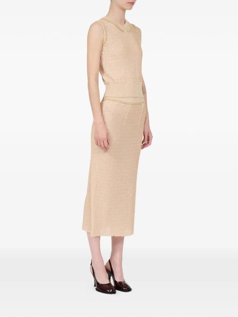 Maison Margiela polo-collar vest - Neutrals - zdjęcie produktu nr 2