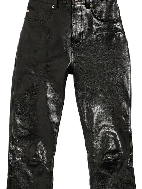 Balenciaga flared leather trousers - Black - zdjęcie produktu nr 2