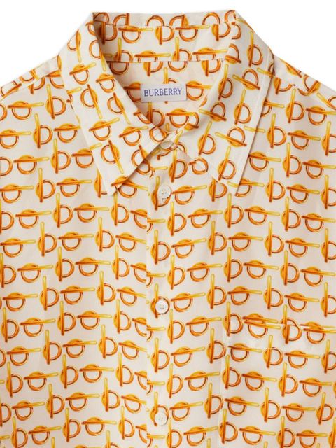 Burberry B silk shirt - Orange - zdjęcie produktu nr 2