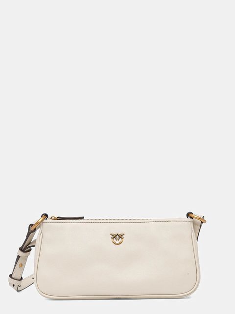 Pinko torebka skórzana Horizontal kolor beżowy 105069 A0QO - zdjęcie produktu nr 1