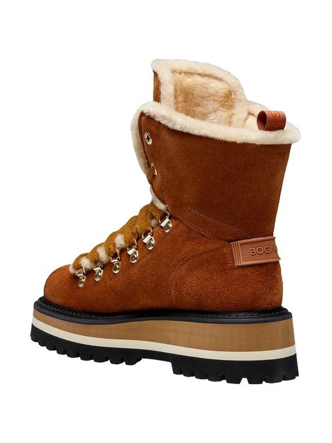 Bogner śniegowce zamszowe SAAS FEE 1 B kolor pomarańczowy 22544163 - zdjęcie produktu nr 2