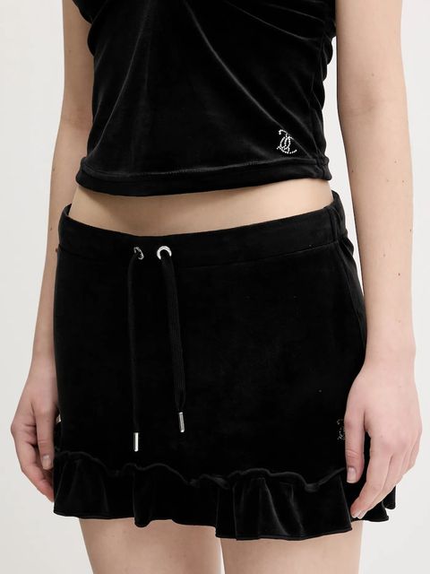 Juicy Couture spódnica welurowa RUFFLE - zdjęcie produktu nr 1