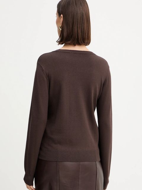 Liu Jo sweter damski kolor brązowy lekki TF5248.MS63L - zdjęcie produktu nr 2