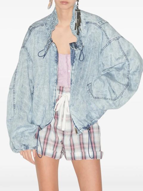 MARANT ÉTOILE Plume bomber jacket - Blue