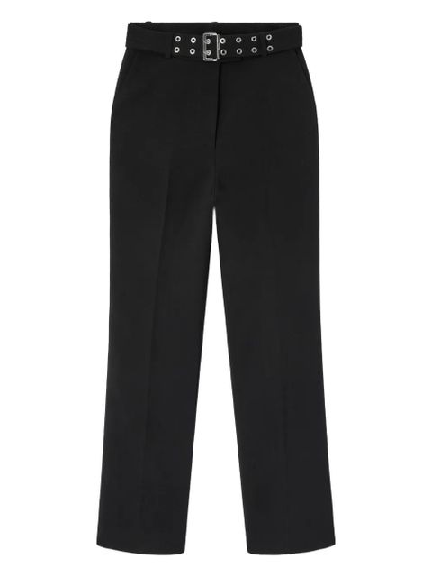 GANNI belted trousers - Black - zdjęcie produktu nr 1
