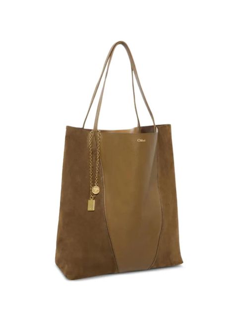 Chloé Spin chain tote bag - Brown