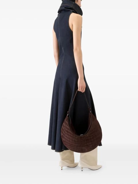 Jacquemus The Triangle de-Nîmes denim dress - Blue