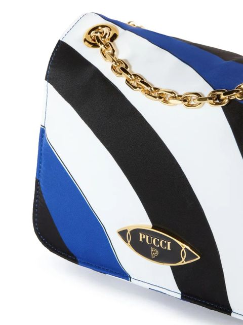 PUCCI graphic-print crossbody bag - Blue